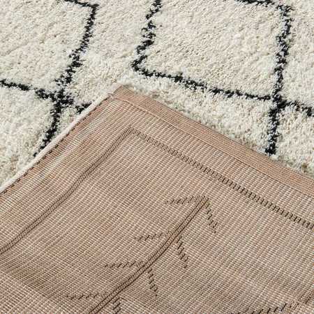 Flash Furniture Geometric Style Bohemian Shag Area Rug - 8' x 10' - Ivory RC-MS-202012-01-810-GG